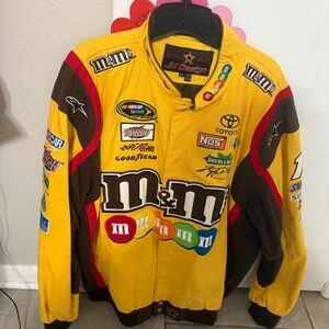 M&M'S CHASE AUTHENTICS KYLE BUSCH NASCAR RACING JACKET VINTAGE SIZE 3XL